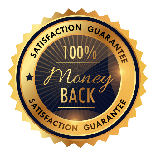 100% money back badge