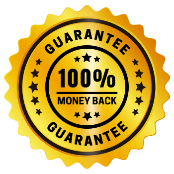 100% money back badge